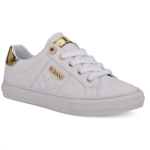 Guess Women's White Loven Lace-Up Sneakers Size 9.5 NEW